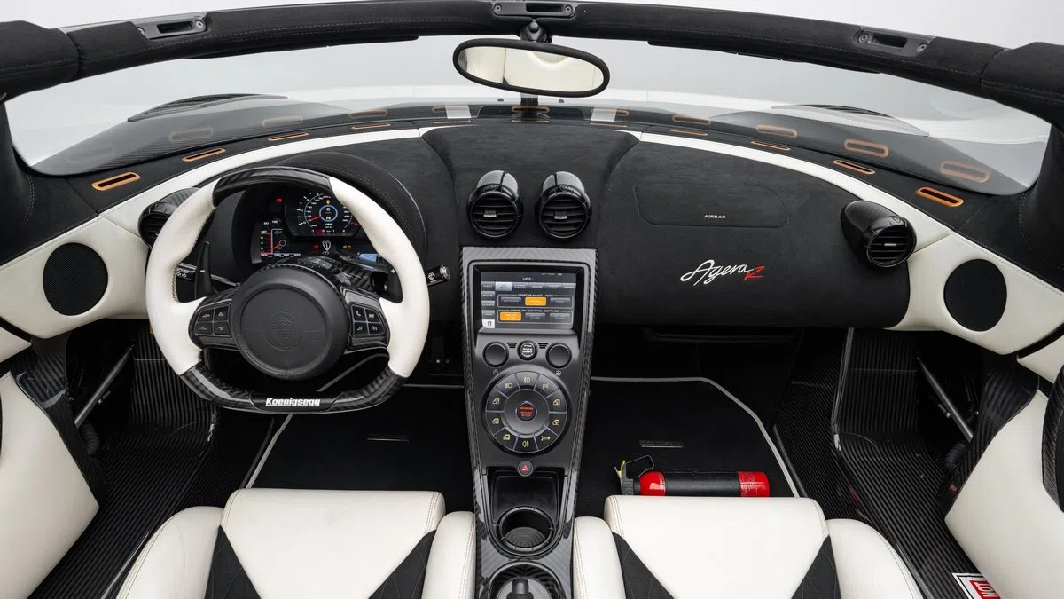2014 Koenigsegg Agera R interior, dashboard, Black