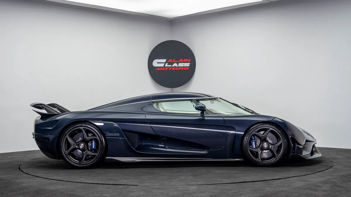 2019 Koenigsegg Regera for sale, exterior, Exposed Blue Carbon