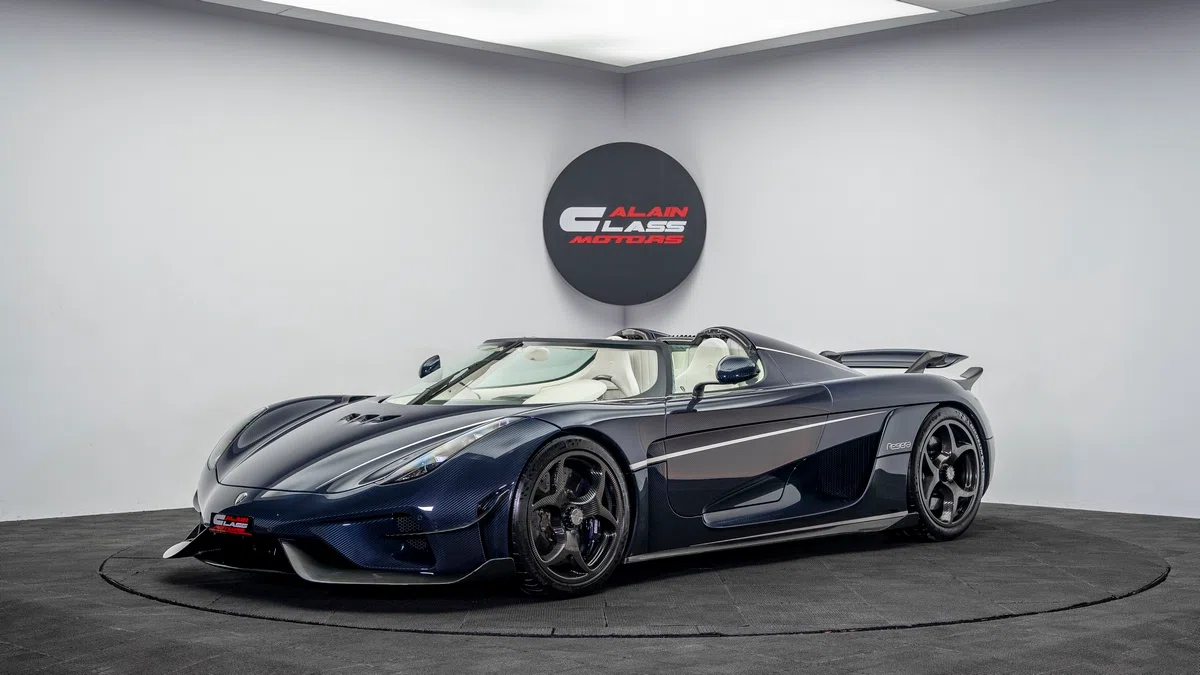 2019 Koenigsegg Regera for sale, exterior, Exposed Blue Carbon