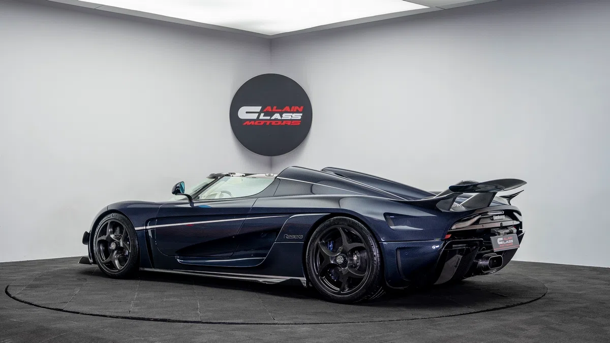 2019 Koenigsegg Regera for sale, exterior, Exposed Blue Carbon