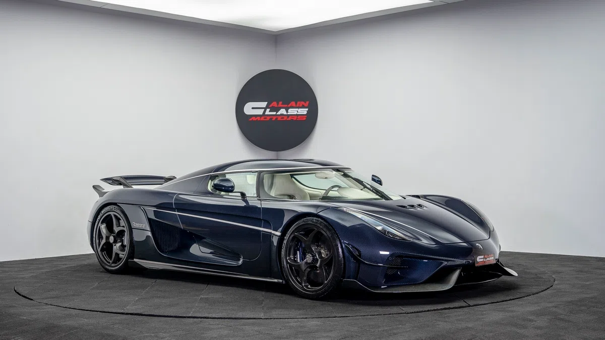 2019 Koenigsegg Regera for sale, exterior, Exposed Blue Carbon