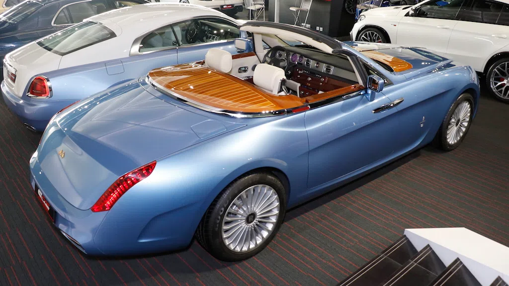 2008 ROLLS-ROYCE Phantom Drophead Pininfarina for sale, exterior, Blue