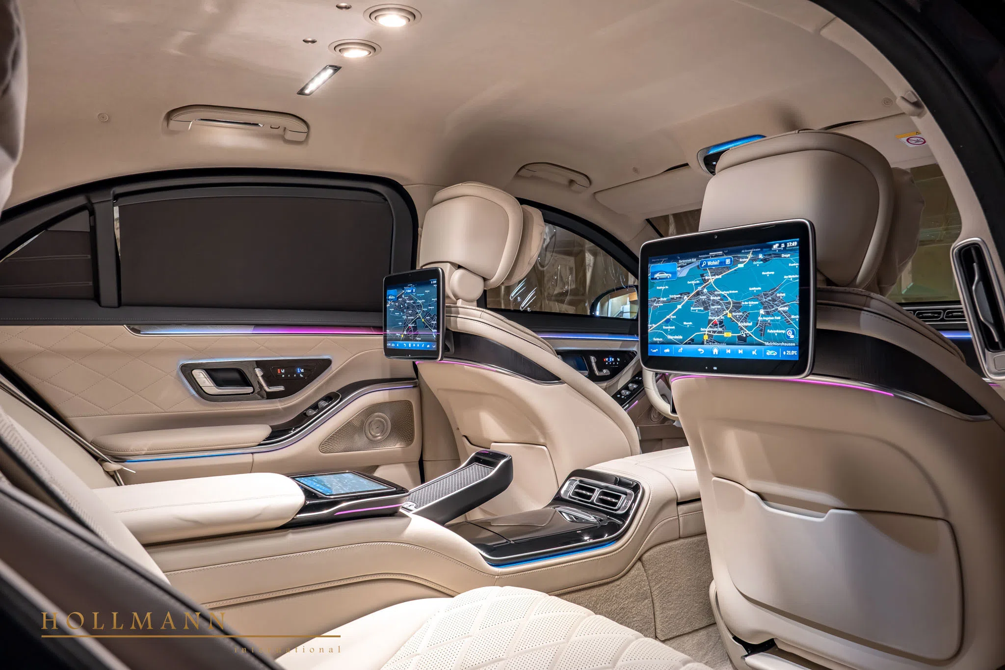 2022 Mercedes-Benz S 680 Guard VR10 interior, seats, Beige