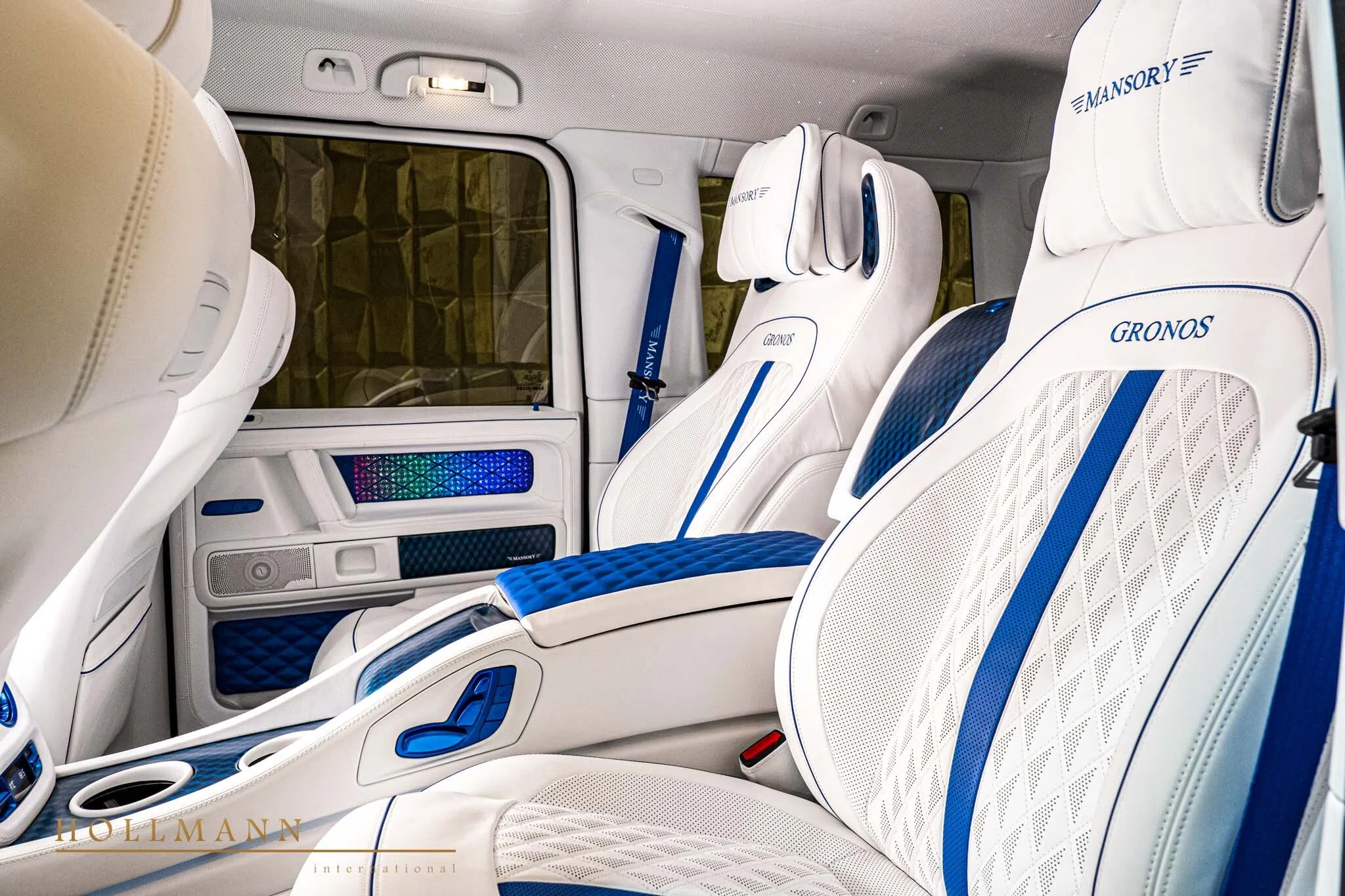 2022 Mansory G-Class Gronos 4x4² interior, seats, White