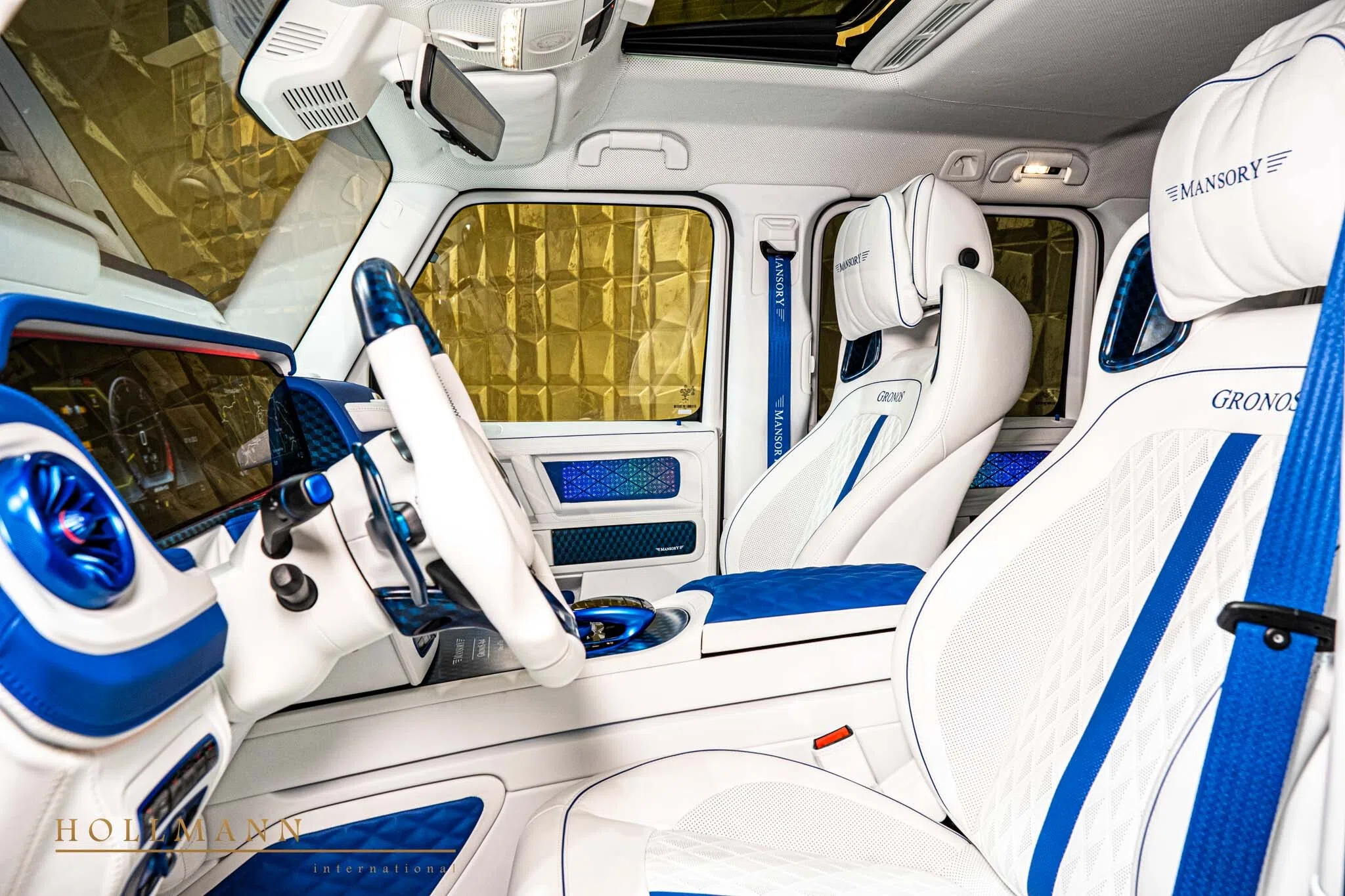 2022 Mansory G-Class Gronos 4x4² interior, seats, White