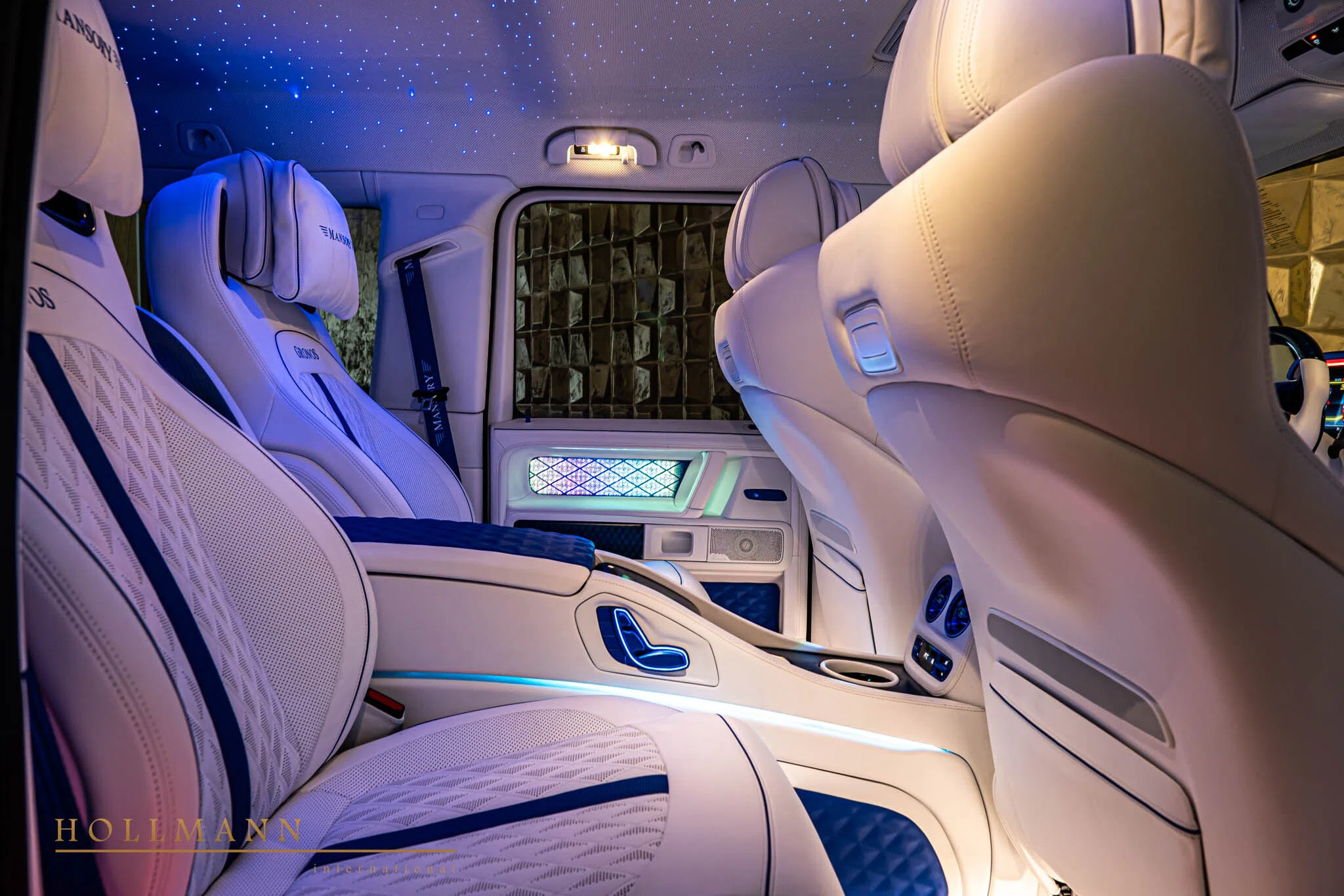2022 Mansory G-Class Gronos 4x4² interior, seats, White