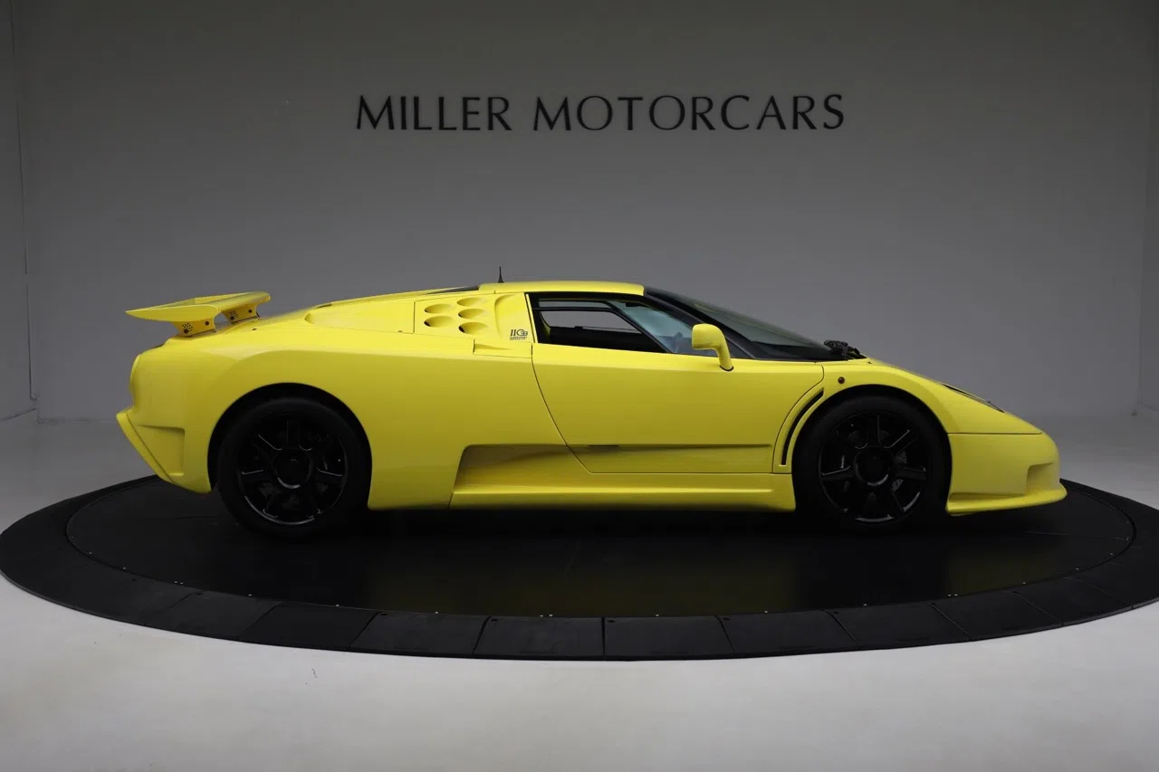 1994 Bugatti EB110 Super Sport, side profile, GIALLO