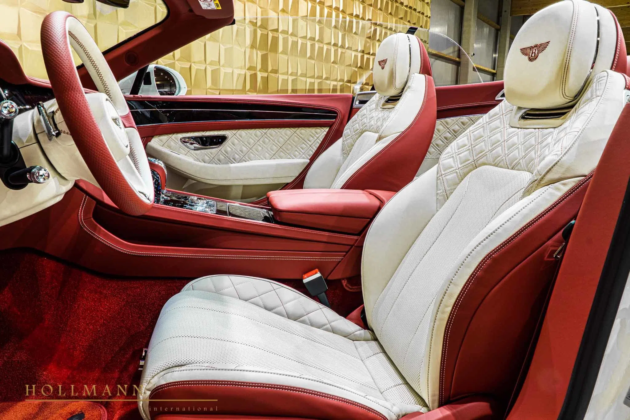 2020 Bentley Continental GTC FIRST EDITION interior, seats, Linen & Hotspur Split