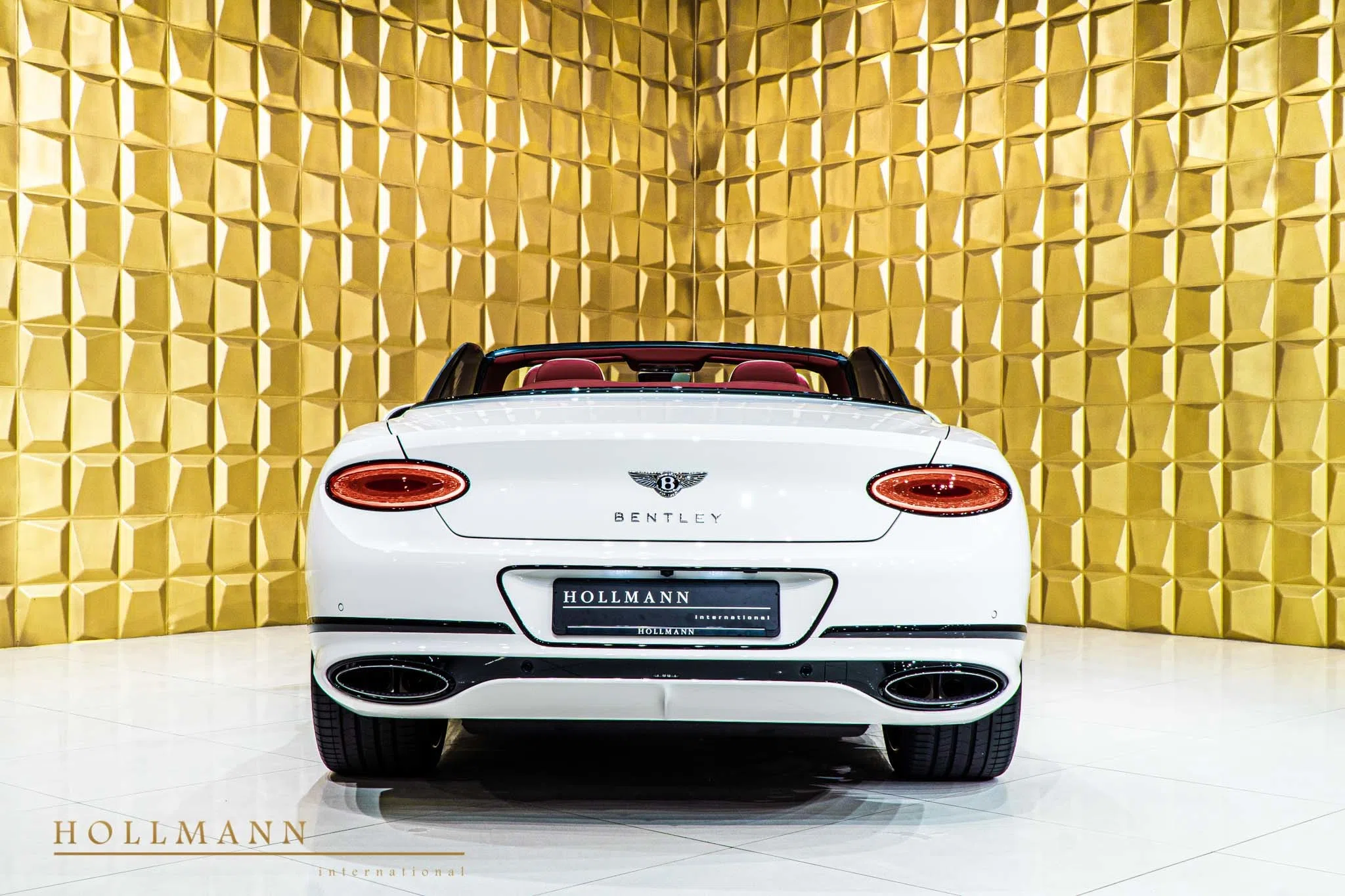 2020 Bentley Continental GTC FIRST EDITION, rear three-quarter view, Glacier white