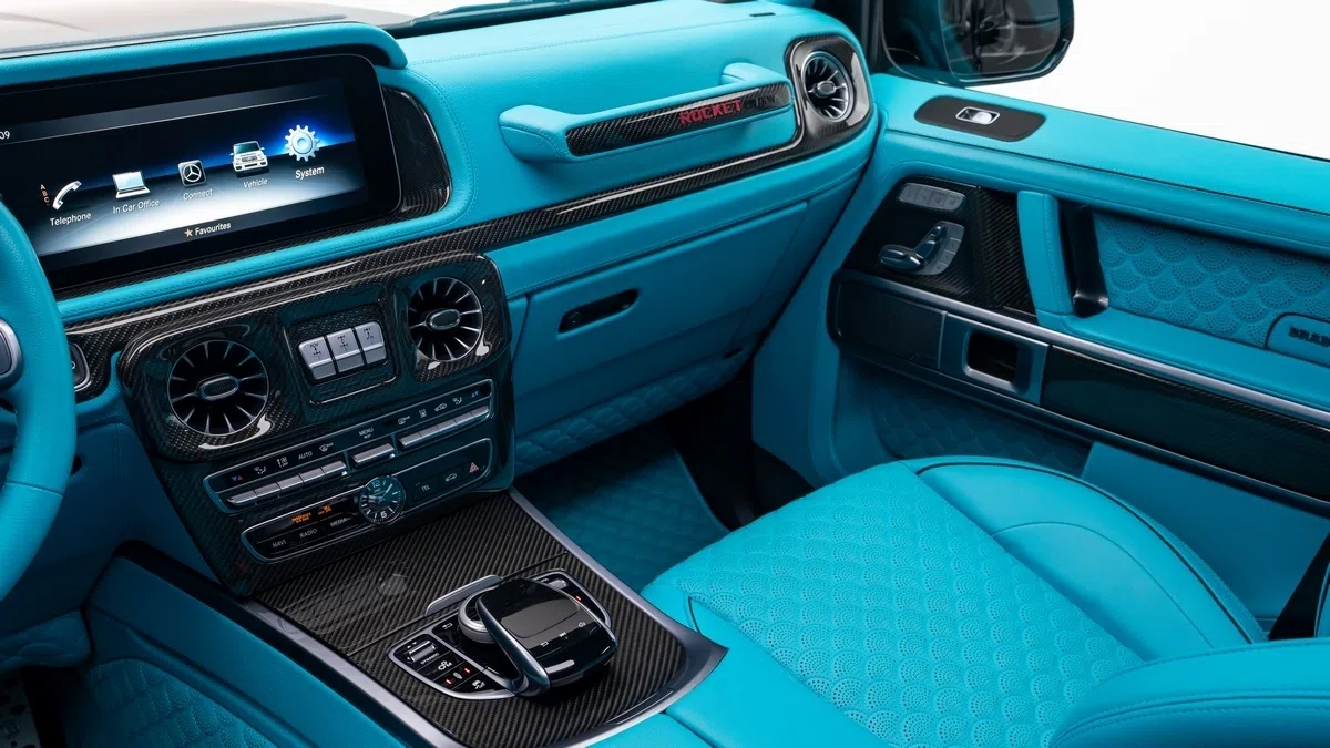 2022 BRABUS G 900 Rocket Edition interior, Blue