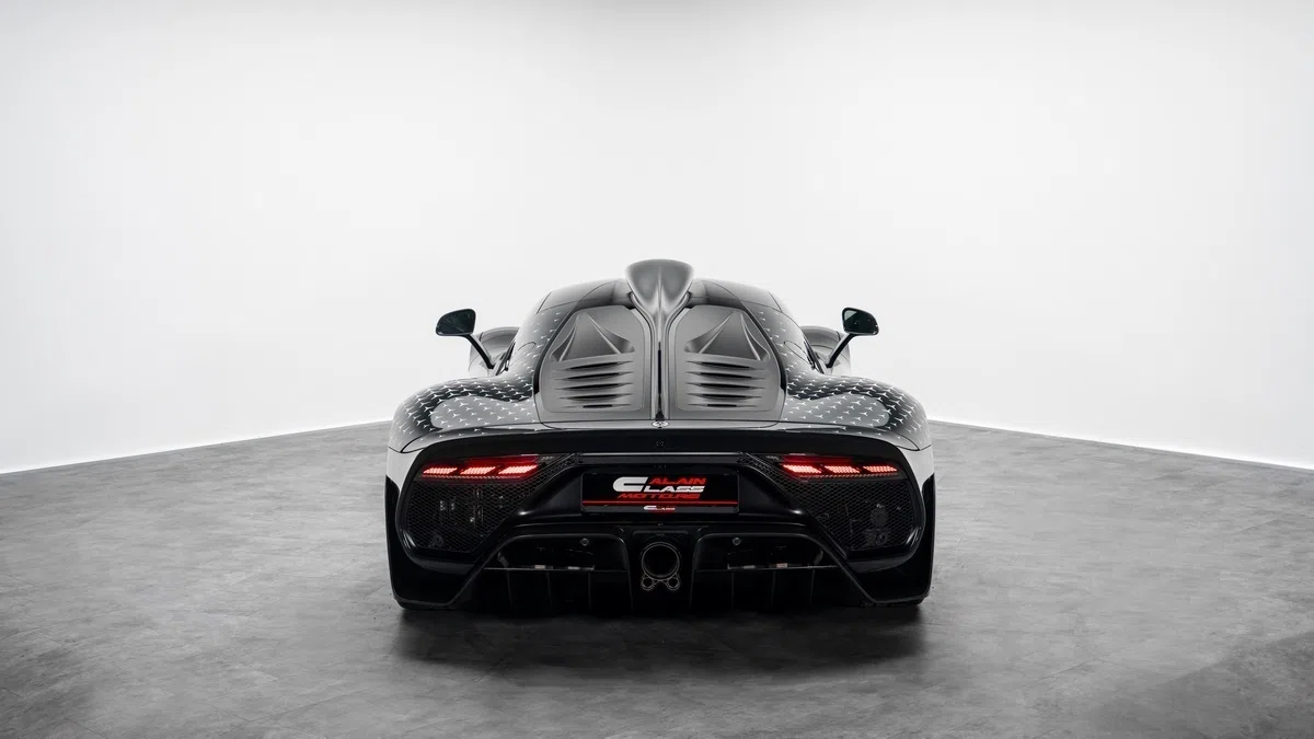 2023 AMG One, rear three-quarter view, Grey