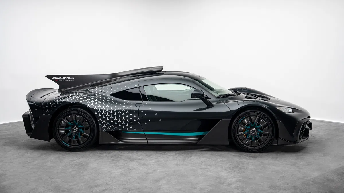 2023 AMG One, side profile, Grey