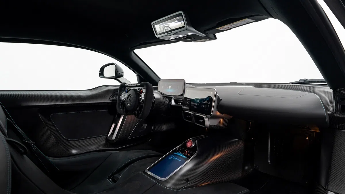 2023 AMG One interior, dashboard, Black