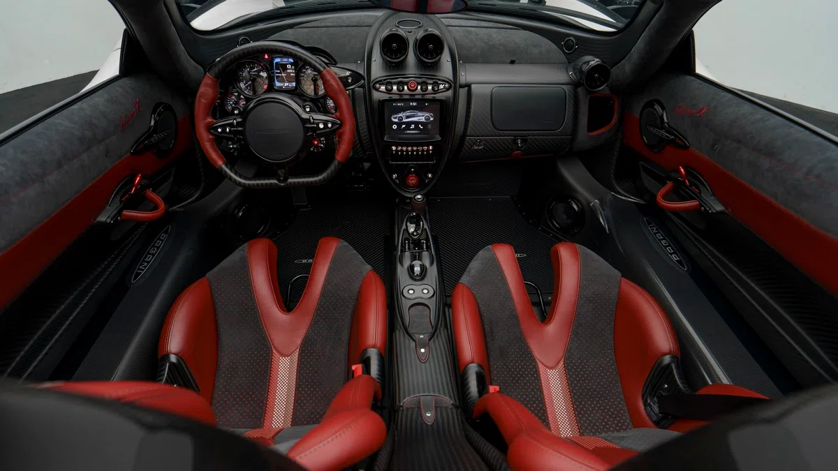 2020 Pagani Huayra Roadster BC interior, Black
