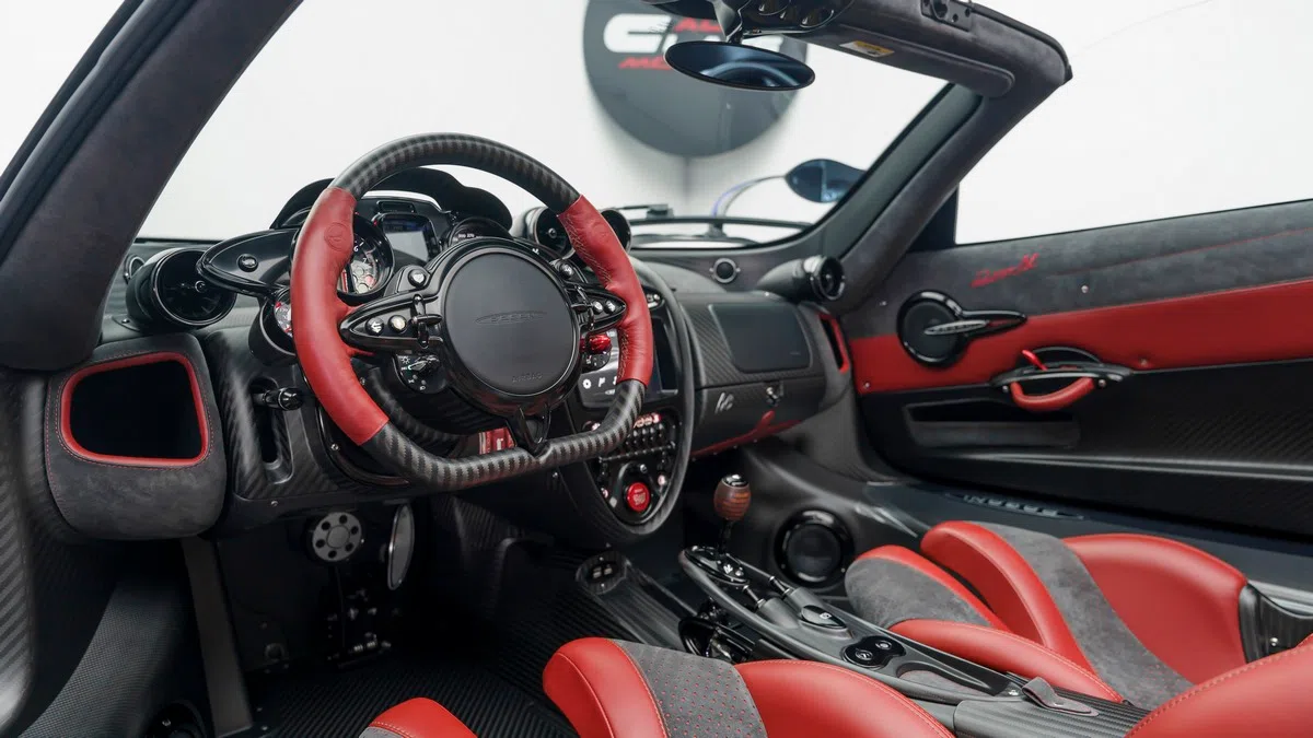 2020 Pagani Huayra Roadster BC interior, Black