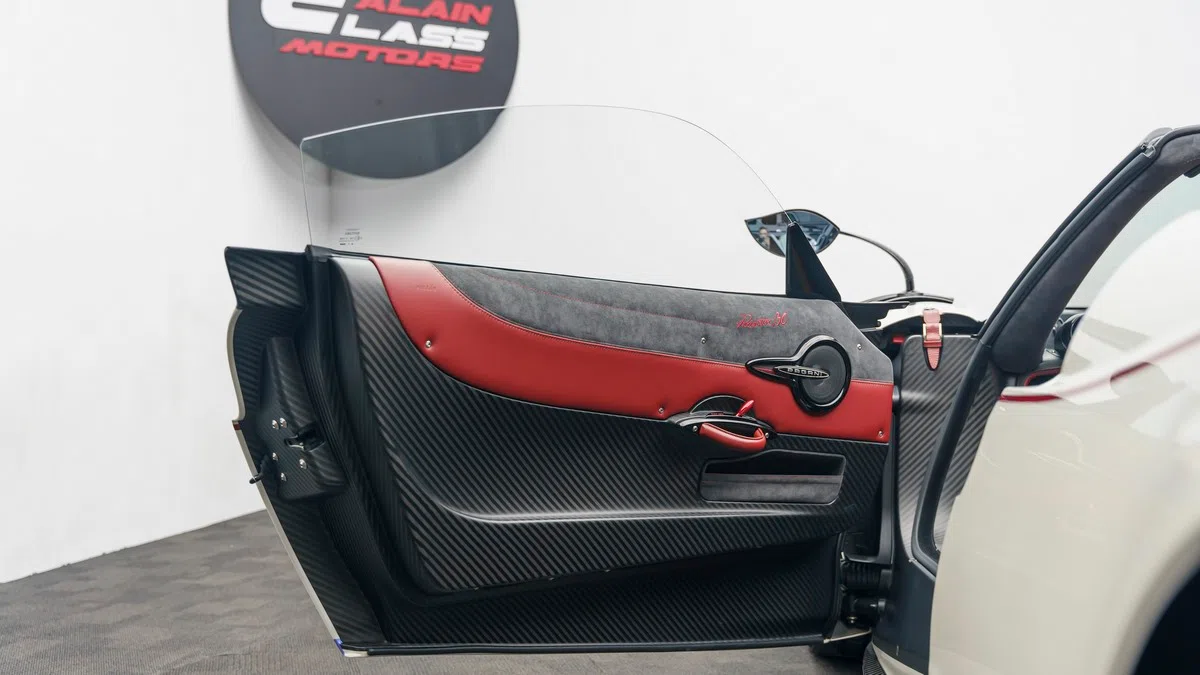 2020 Pagani Huayra Roadster BC interior, door panel, Black