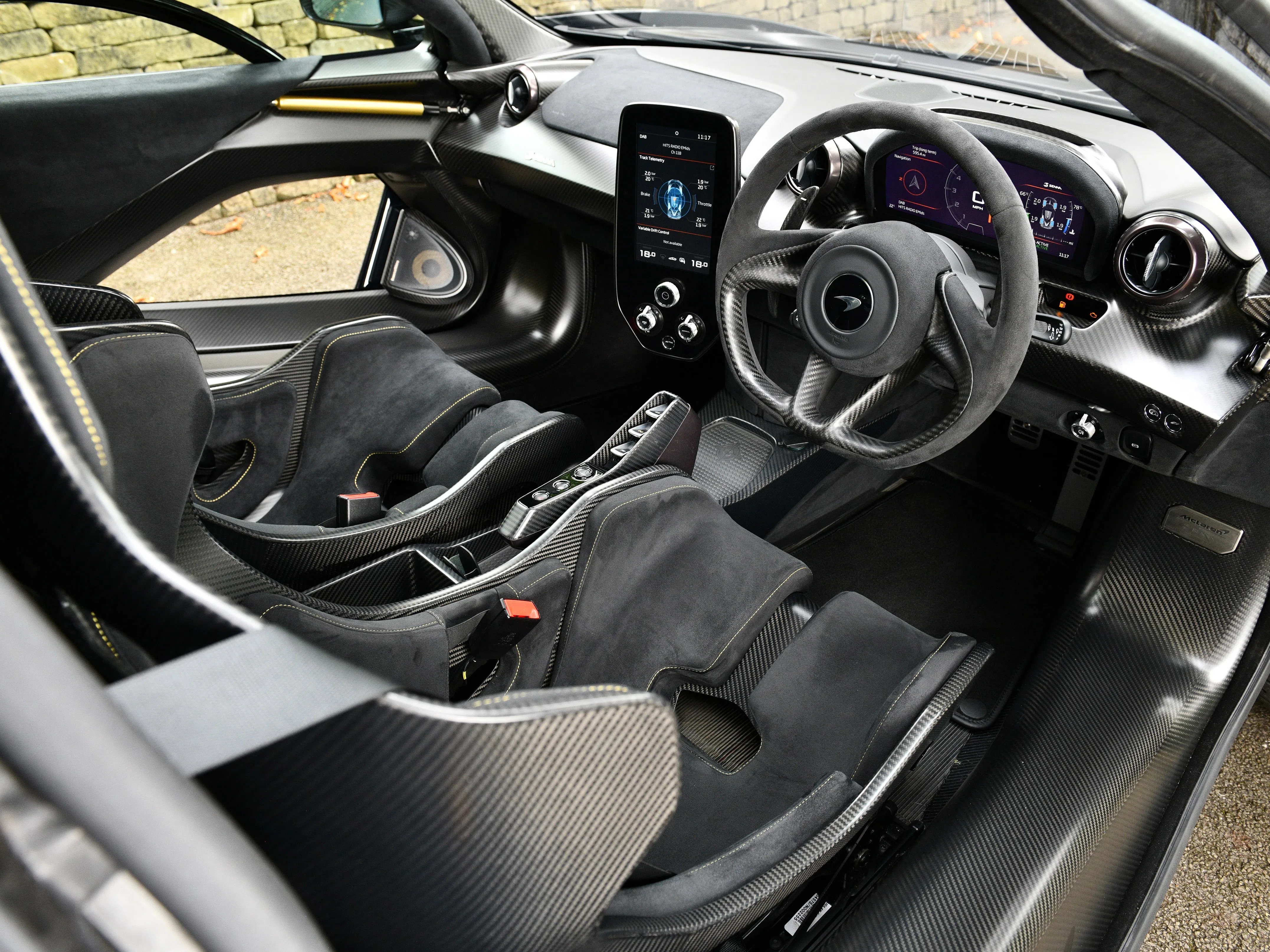 2019 McLaren Senna interior, dashboard