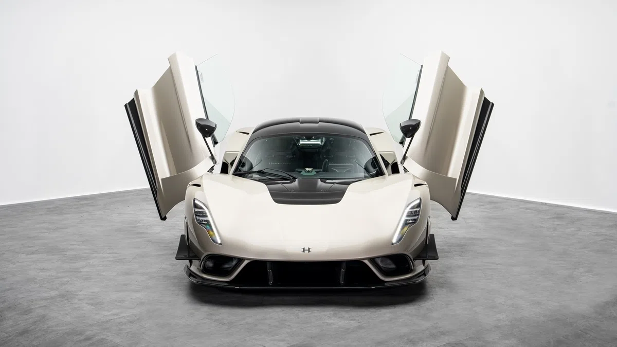2026 Hennessey Venom F5 Evolution for sale, exterior, Champagne