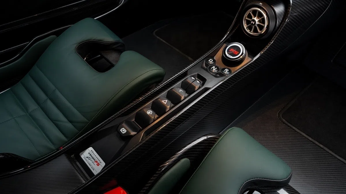 2026 Hennessey Venom F5 Evolution interior, center console