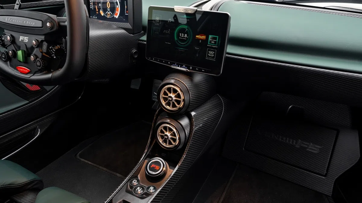 2026 Hennessey Venom F5 Evolution interior, center console