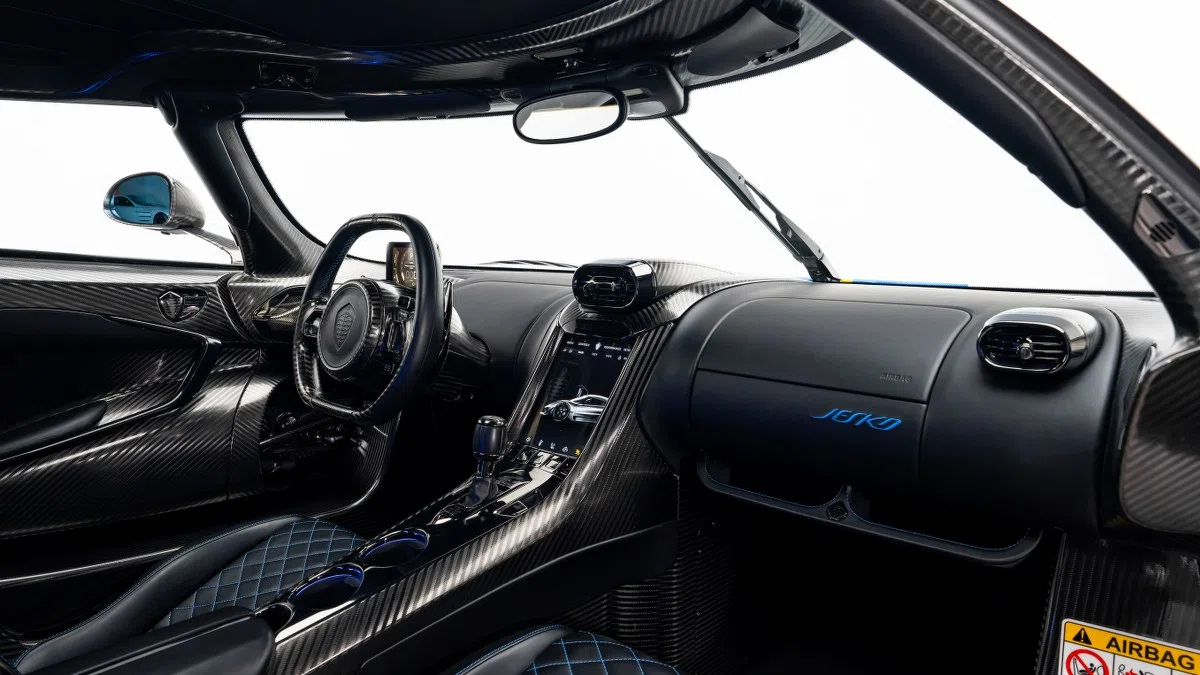 2025 Koenigsegg Jesko Attack interior, dashboard, Desiato Leather