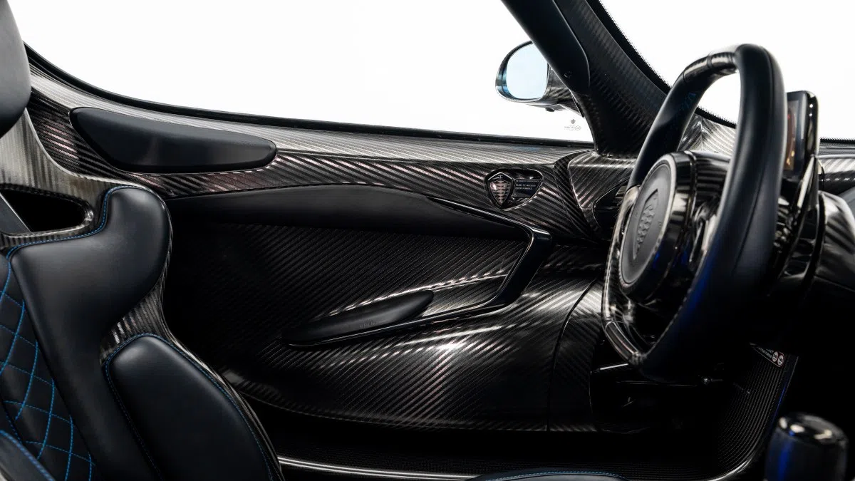 2025 Koenigsegg Jesko Attack interior, door panel, Desiato Leather