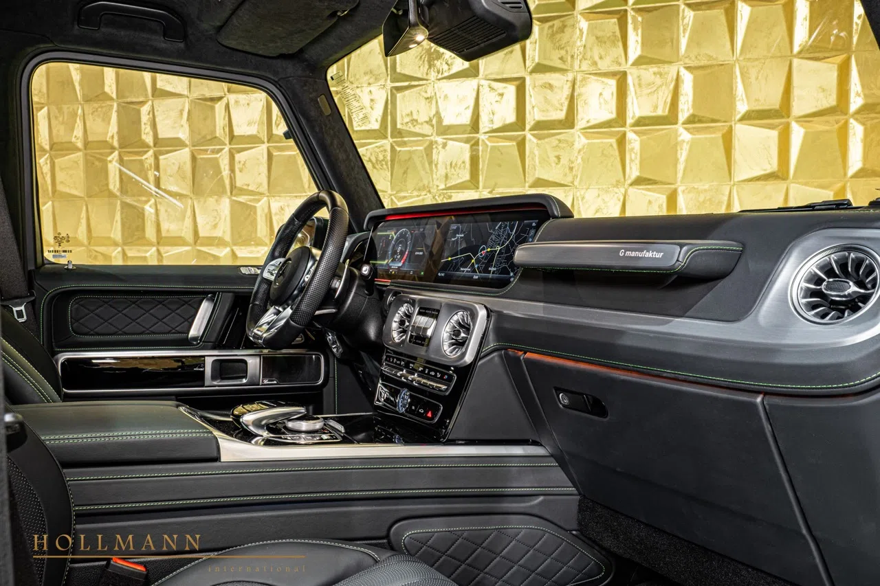 2026 G 63 AMG 6x6 interior, Black Nappa Leather