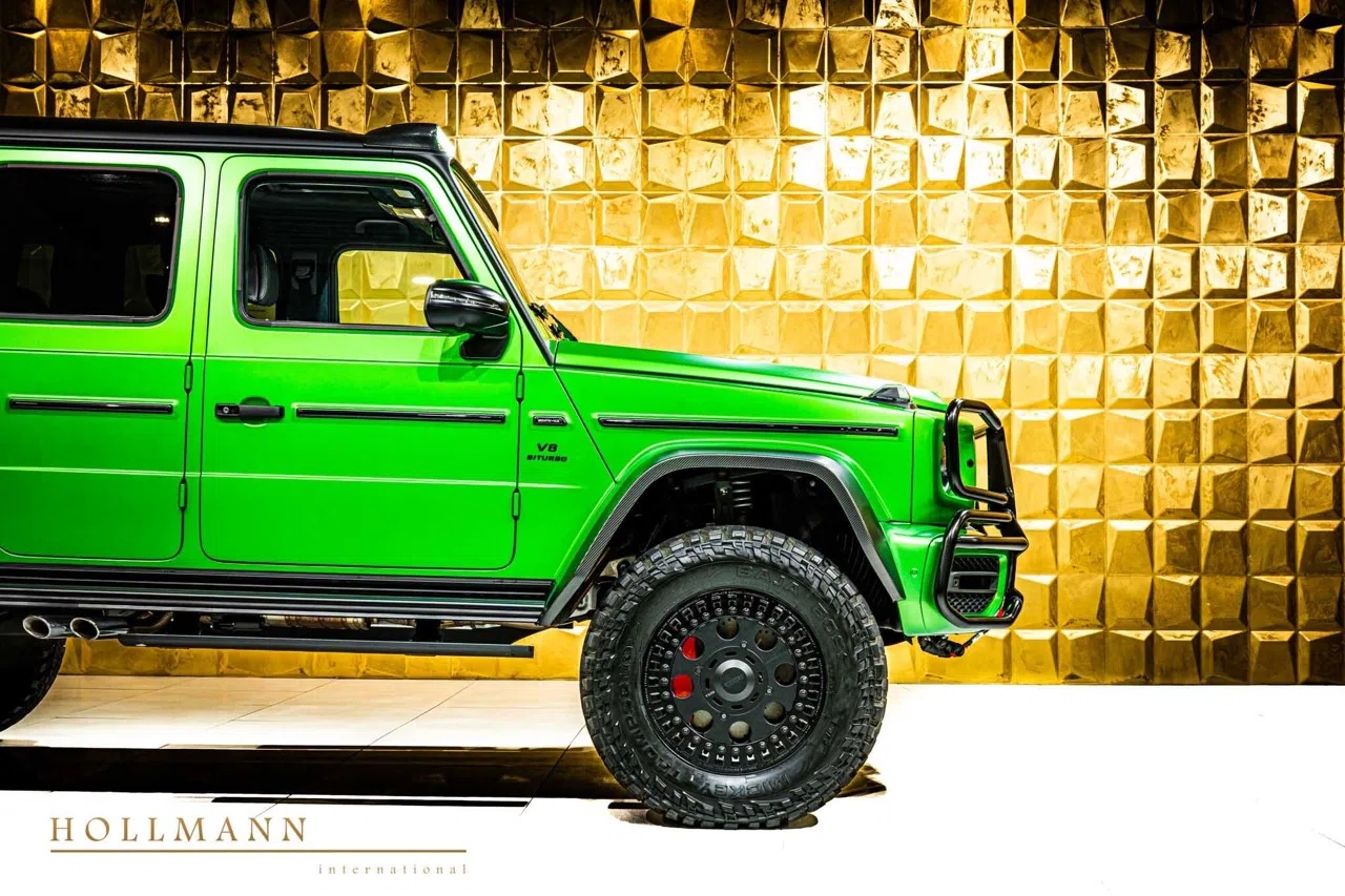 2026 G 63 AMG 6x6 for sale, exterior, Light Green Magno