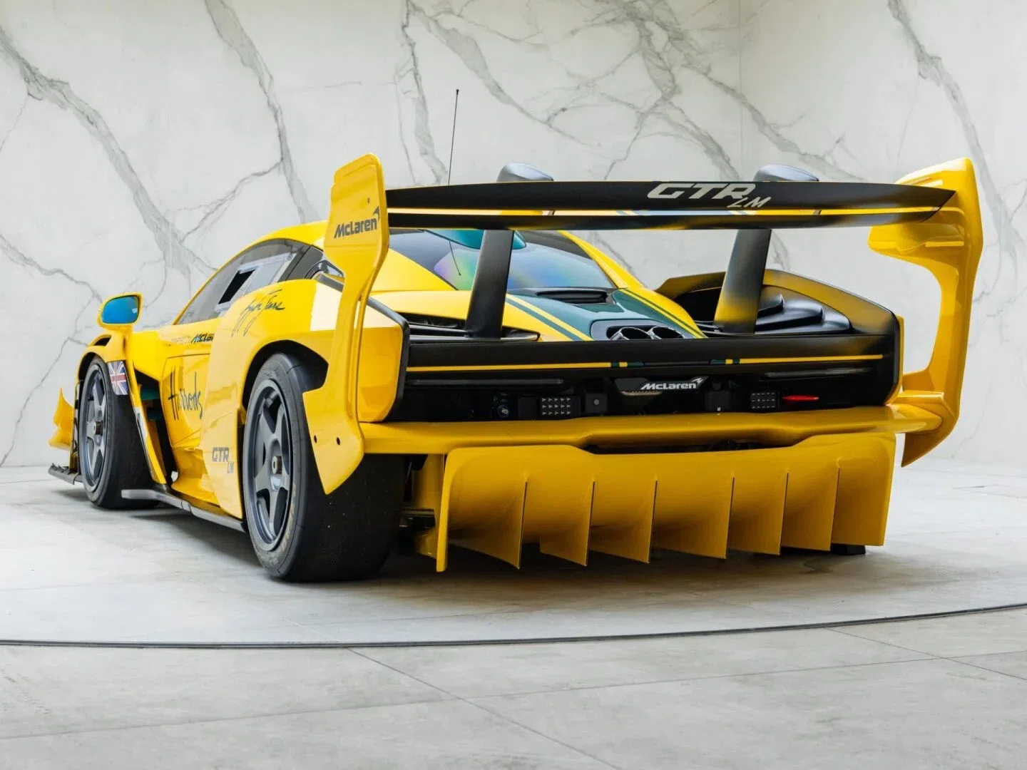 2020 McLaren Senna GTR LM for sale, exterior, Solar Yellow with Heritage Green