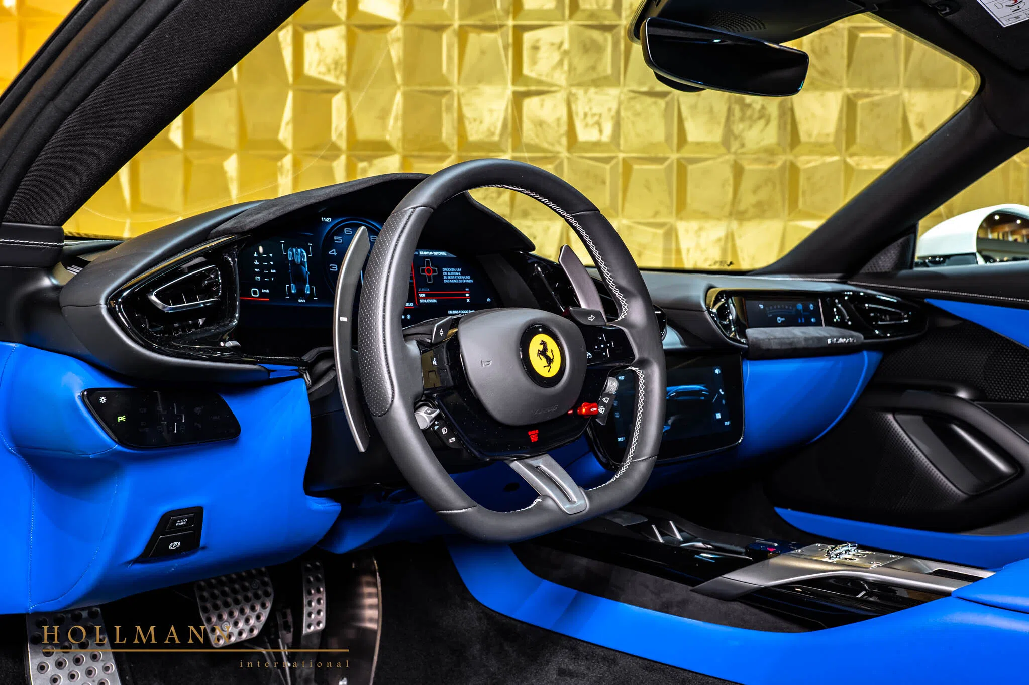 2026 Ferrari 12Cilindri interior, Azzurro Santorini