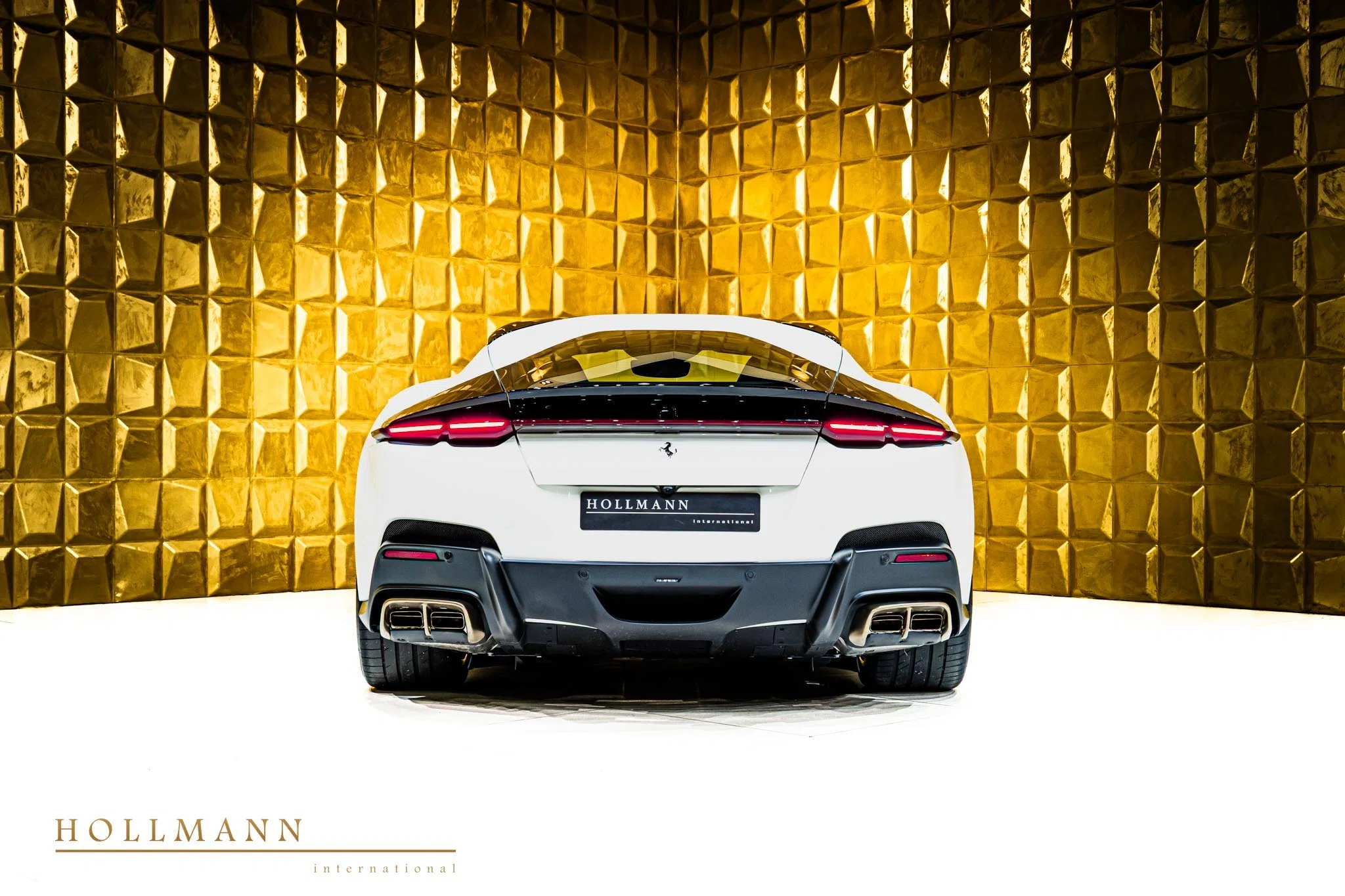 2026 Ferrari 12Cilindri, rear three-quarter view, Bianco Avus