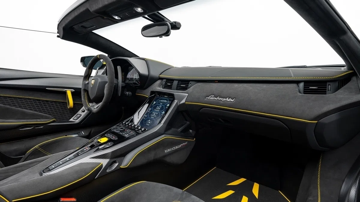 2017 Lamborghini Centenario LP770-4 Roadster interior, dashboard