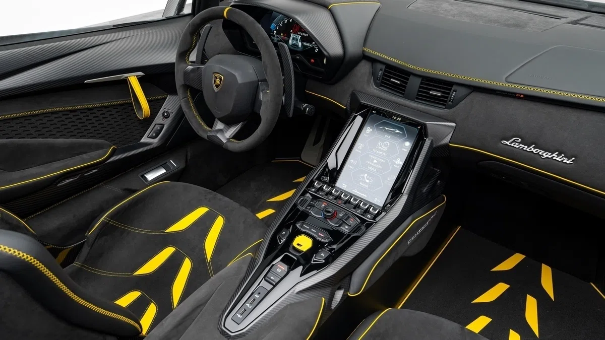 2017 Lamborghini Centenario LP770-4 Roadster interior, dashboard