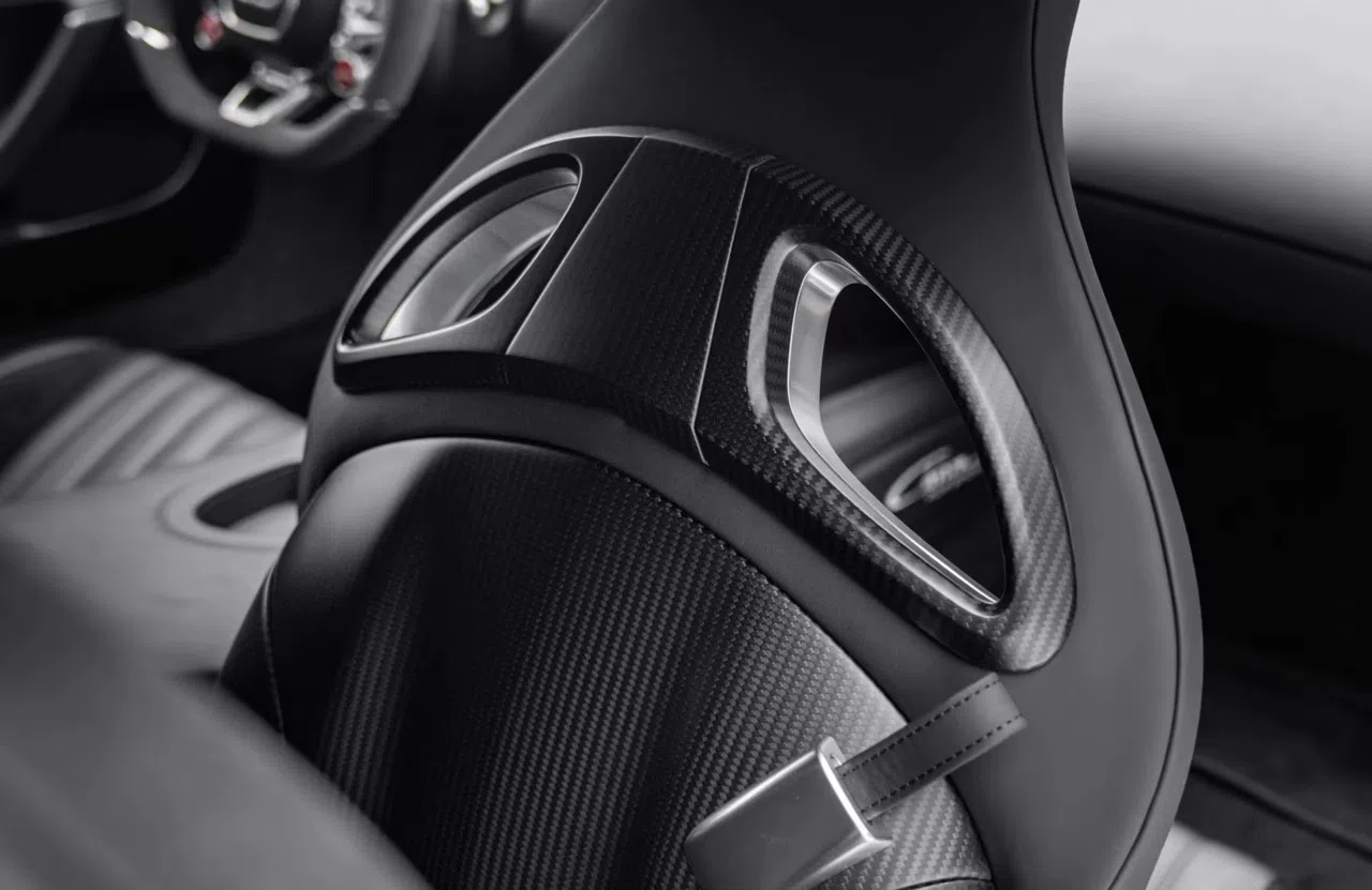 2021 Bugatti Chiron Pur Sport interior, Black finish