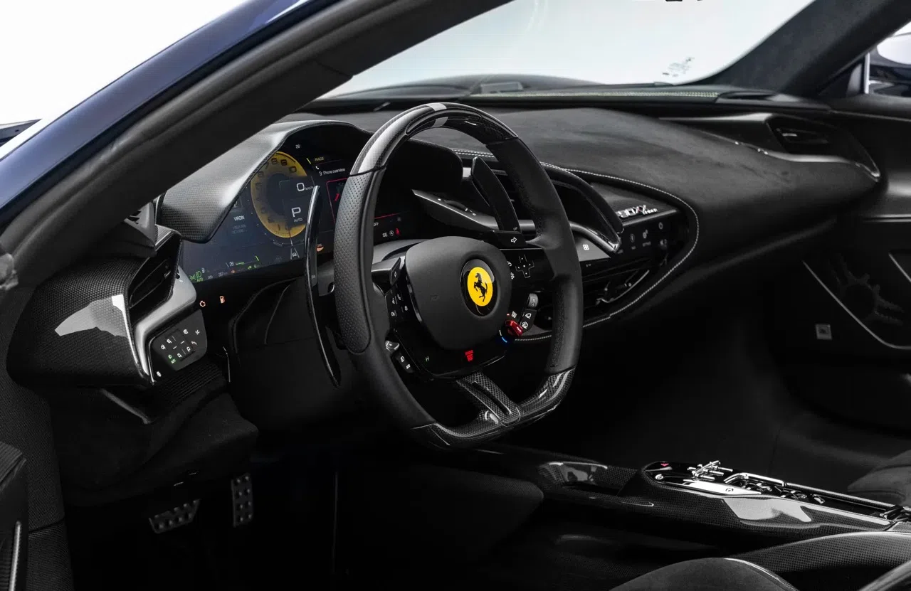 2025 Ferrari SF90 XX Spider interior, dashboard