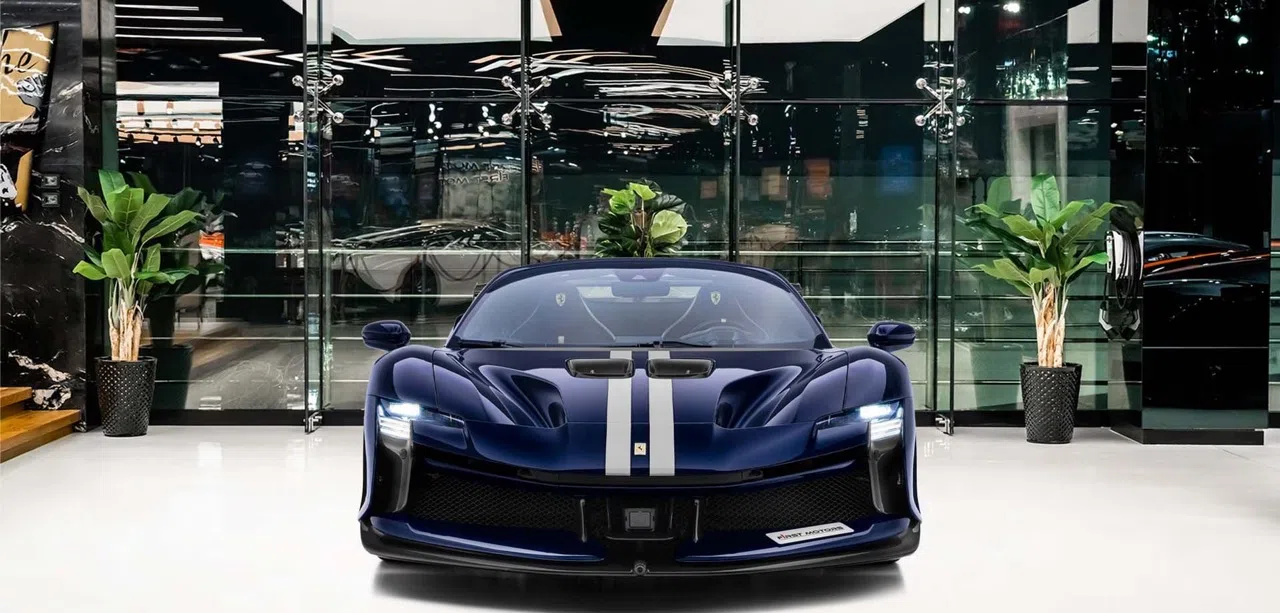 2025 Ferrari SF90 XX Spider for sale, exterior, Blue