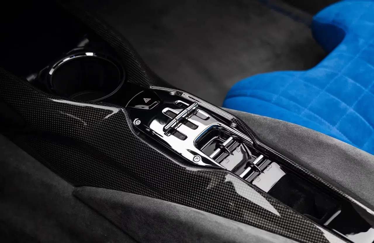 2023 Ferrari 812 Competizione Aperta interior, center console