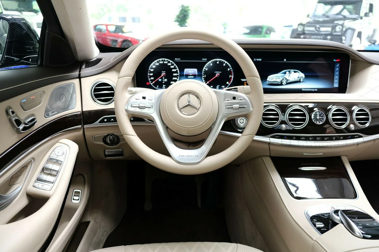 2017 Mercedes-Maybach S 650 interior, dashboard, Full leather