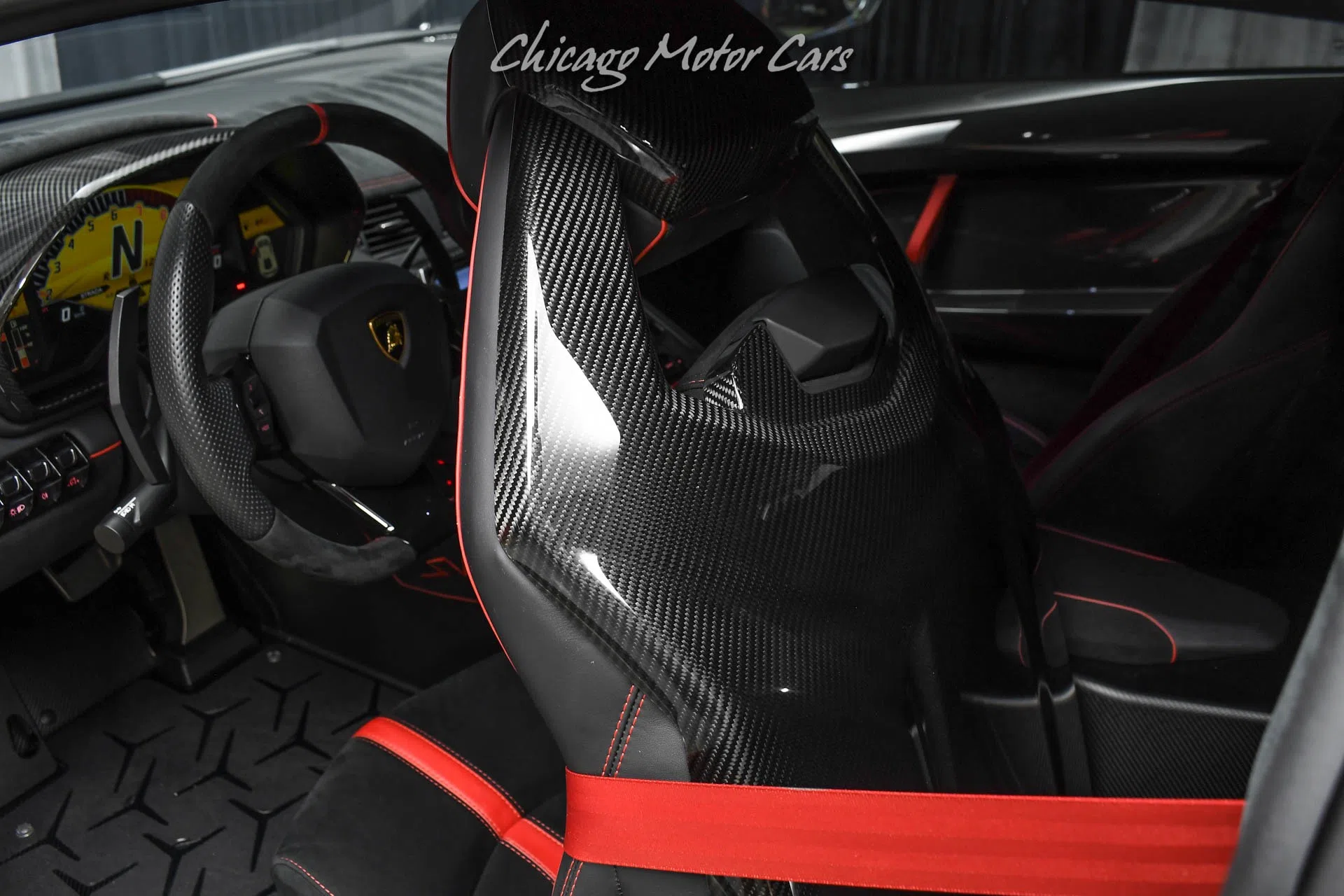 2016 Lamborghini Aventador SV interior, Nero Ade