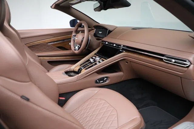 2026 Aston Martin DB12 Volante interior, Havana