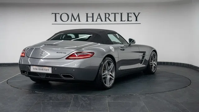 2012 Mercedes-Benz SLS AMG Roadster for sale, exterior, Imola Grey Metallic