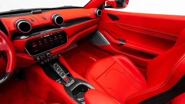 2022 Ferrari Portofino M interior, Rosso Ferrari