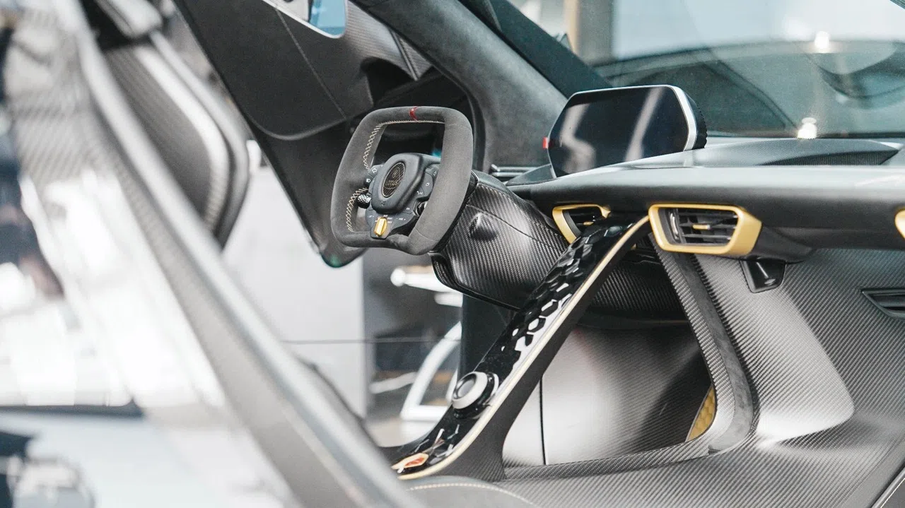 2026 Lotus Evija Fittipaldi Edition interior, Black