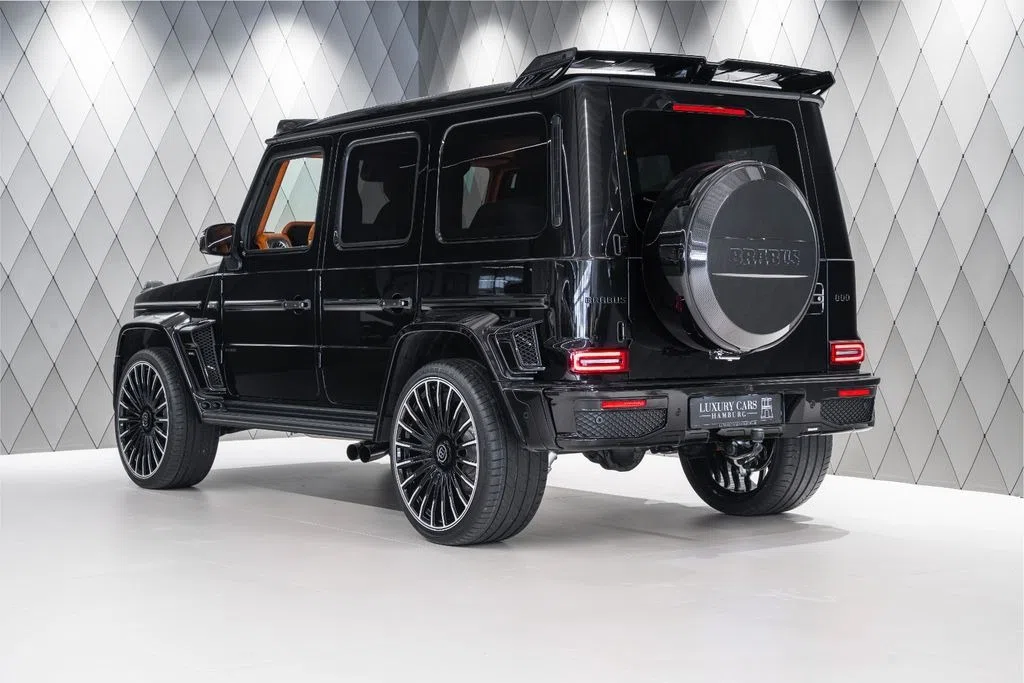 2025 BRABUS G 800, rear three-quarter view, Obsidian Black