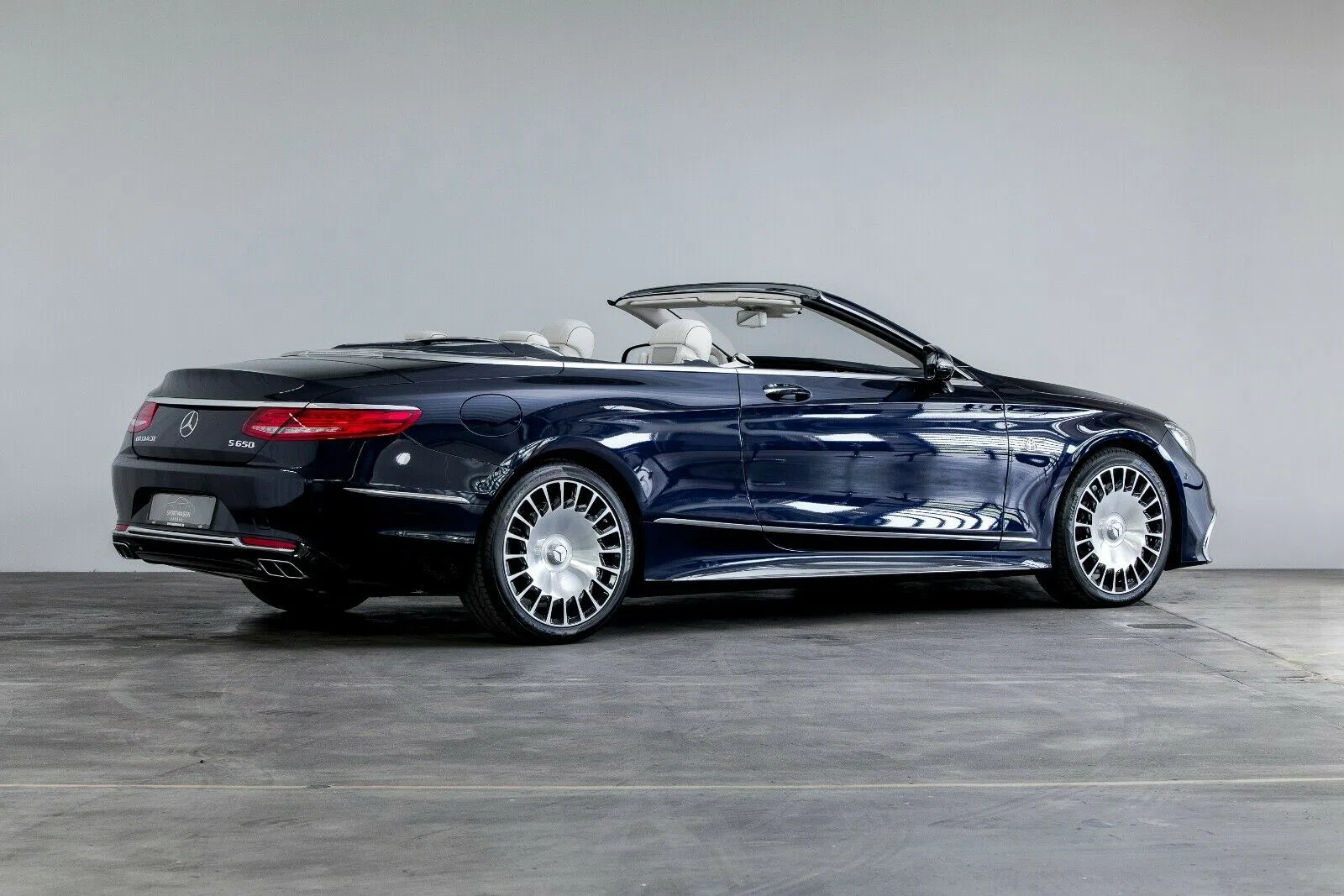 2018 Mercedes-Maybach S 650 Cabriolet 1 of 300 for sale, exterior, Blau Metallic