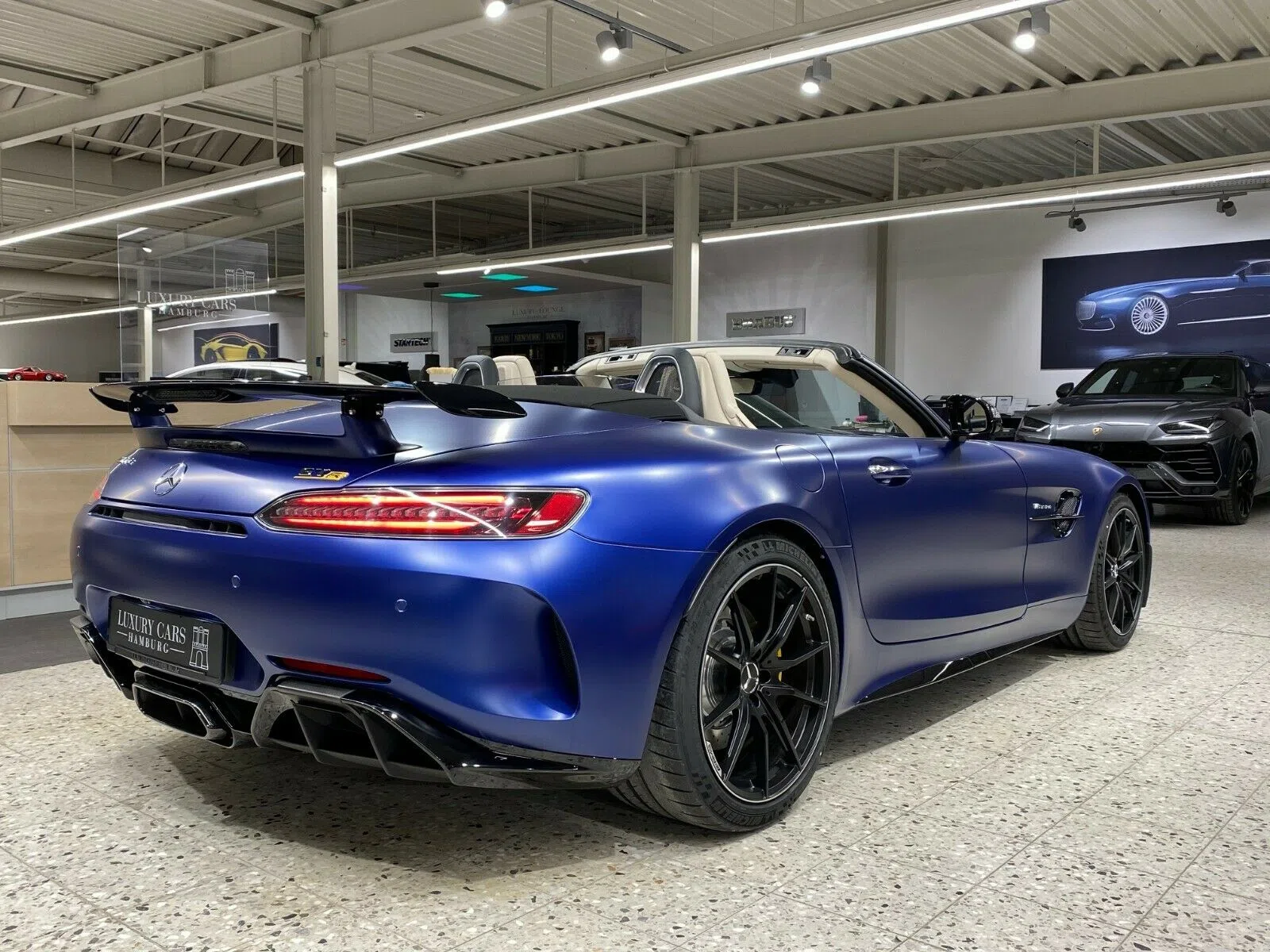 2020 Mercedes-Benz AMG GT Roadster R "1 OF 750" for sale, exterior, Magno Blue