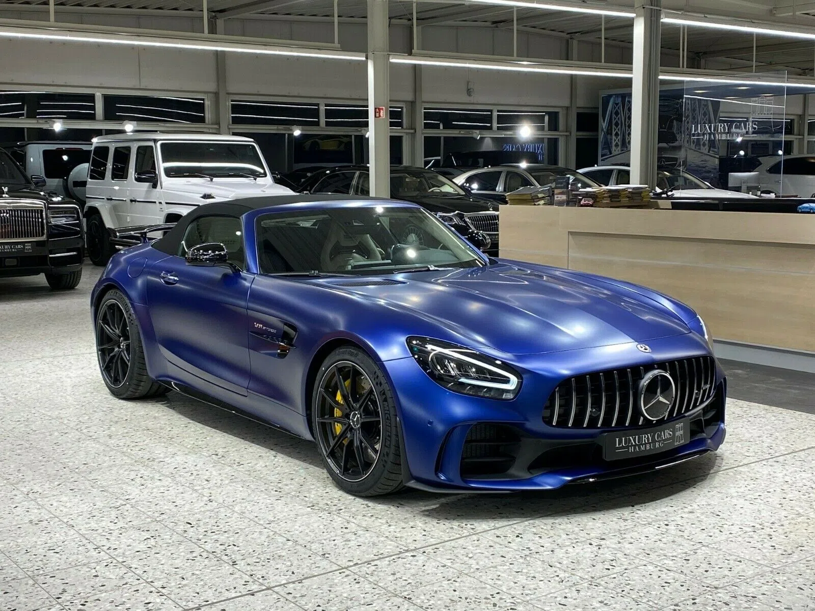 2020 Mercedes-Benz AMG GT Roadster R "1 OF 750" for sale, exterior, Magno Blue