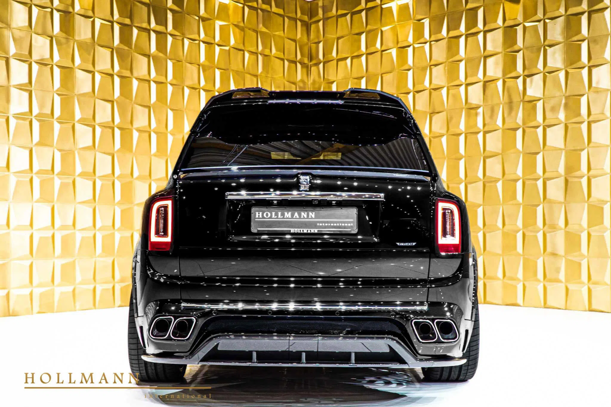 2020 Mansory Cullinan, rear three-quarter view, Black Diamond