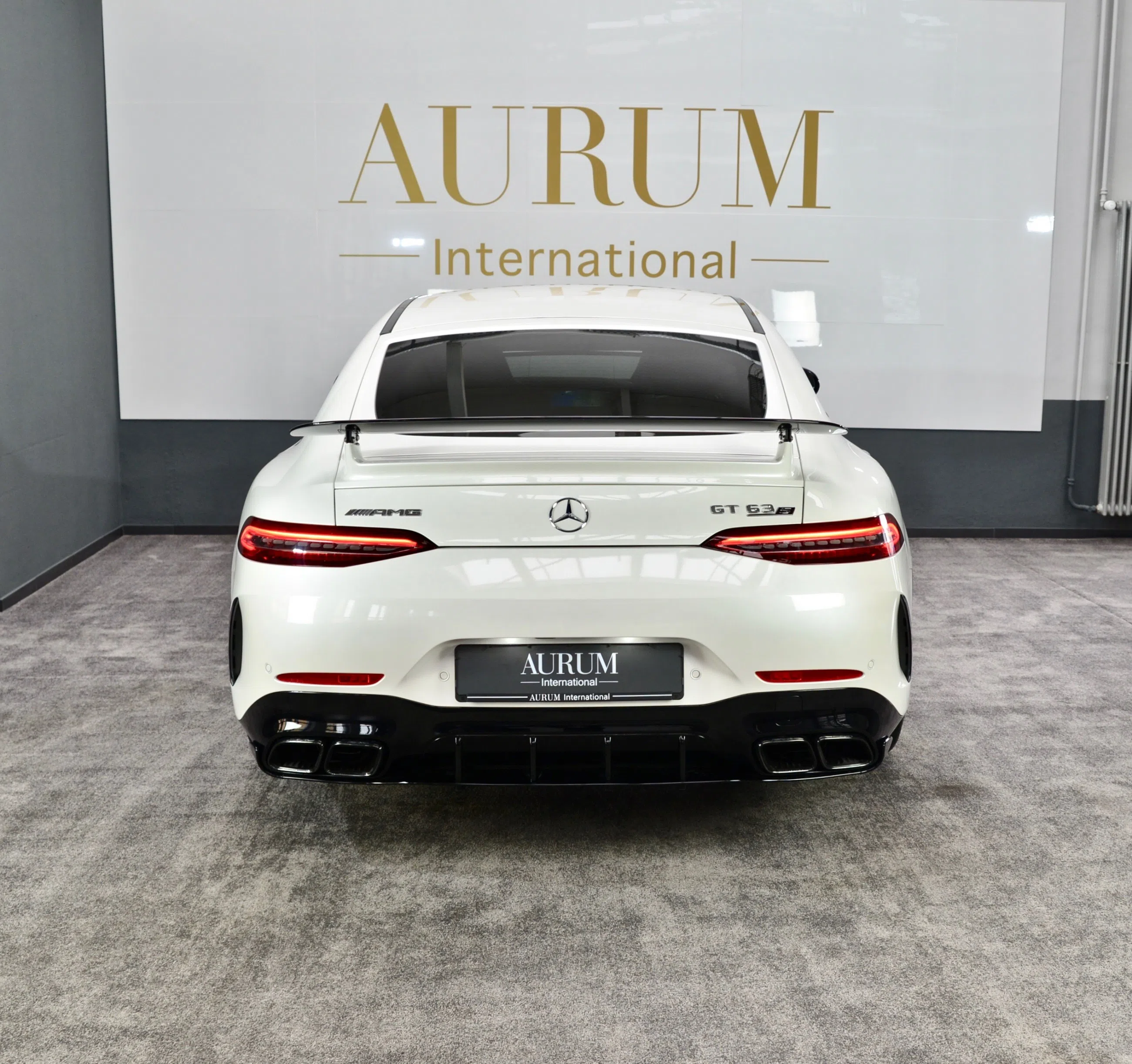 2020 Mercedes-Benz AMG GT 63 S 4MATIC, rear three-quarter view, White