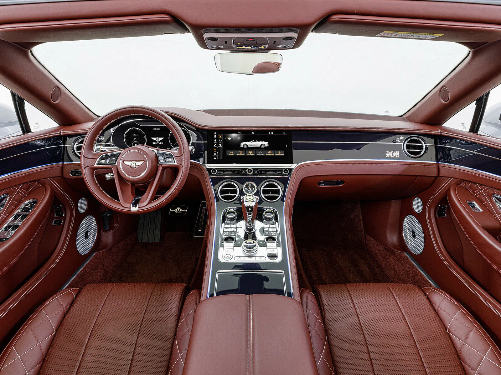 2019 Bentley Continental GTC W12 First Edition interior, dashboard, Black